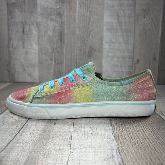 Keds Double Up Glitter Rainbow Girls Sneakers Multicolor Size 5 M KY55181 - Picture 7 of 16